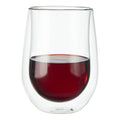 2 piece stemless red wine glass set
