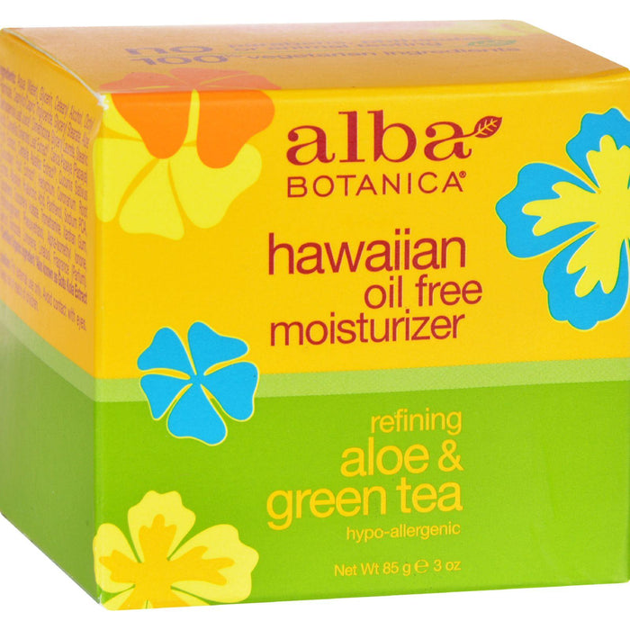 Alba Botanica Hawaiian Aloe And Green Tea Moisturizer Oil-free - 3 Oz - Vita-Shoppe.com