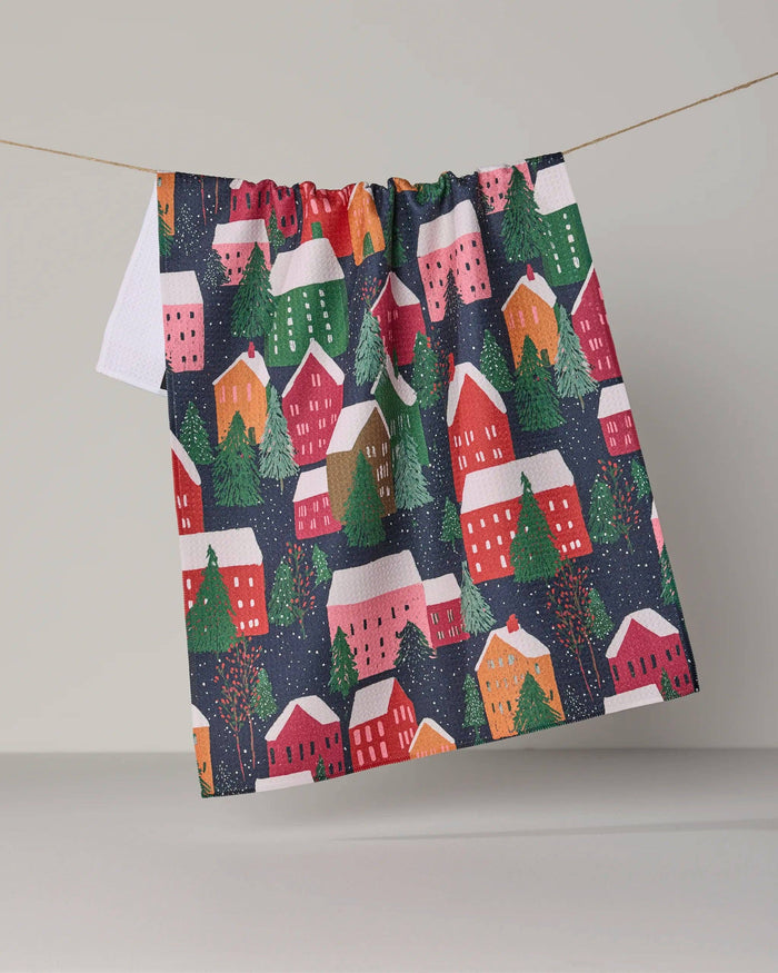 Alpine Village Tea Towel - Holiday 2026