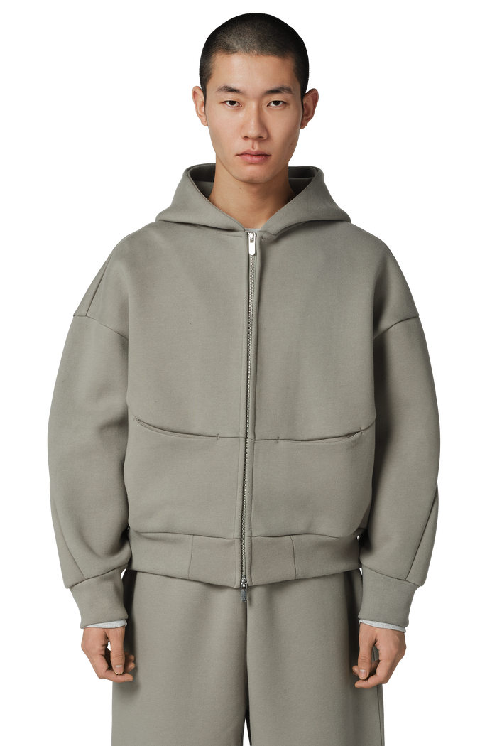Arc 180 V2 Zip Hoodie in Ash Sage