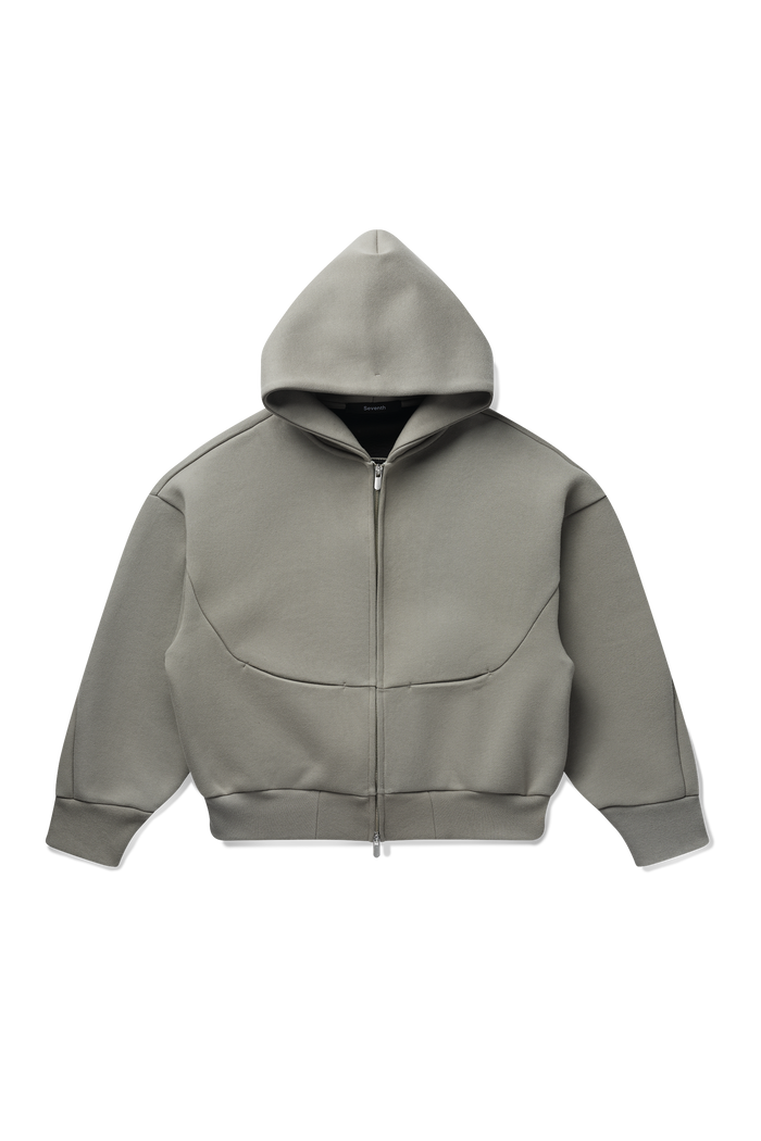 Arc 180 V2 Zip Hoodie in Ash Sage