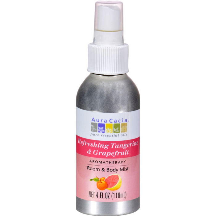 Aura Cacia Aromatherapy Mist Tangerine Grapefruit - 4 Fl Oz - Vita-Shoppe.com