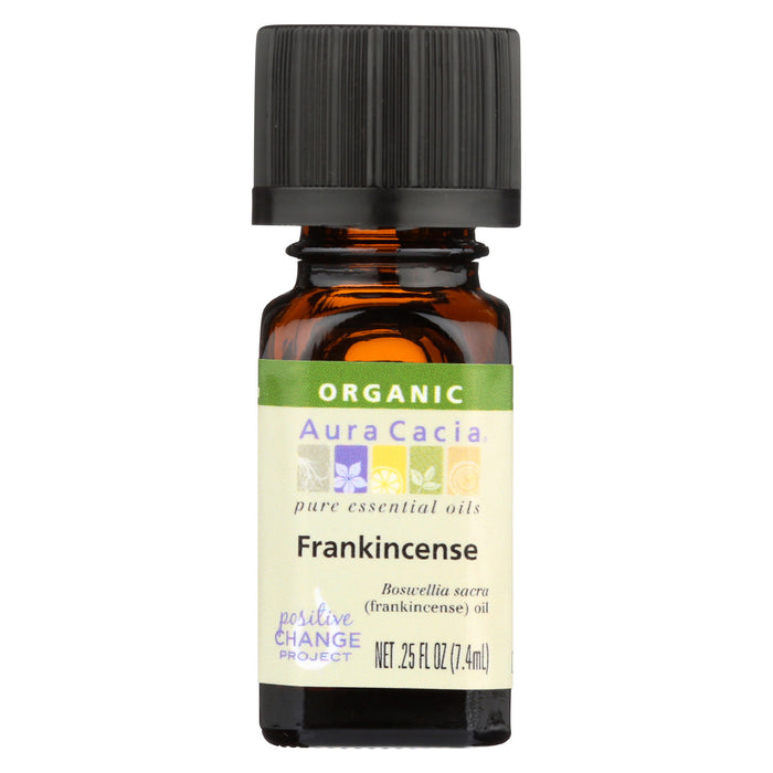 Aura Cacia Essential Oil - Organic - Frankincense - .25 Fl Oz - Vita-Shoppe.com