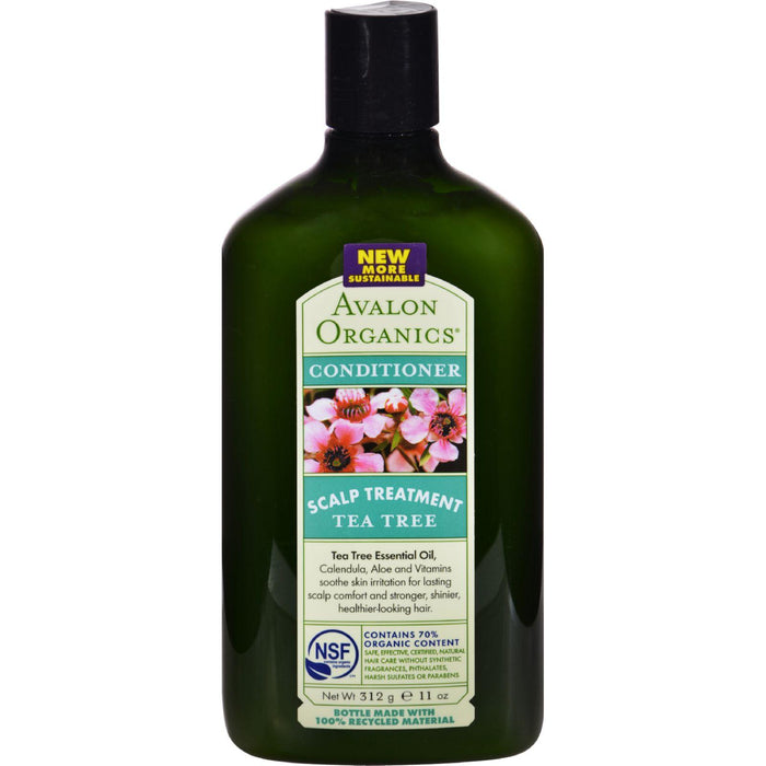 Avalon Organics Scalp Treatment Tea Tree Conditioner - 11 Fl Oz - Vita-Shoppe.com