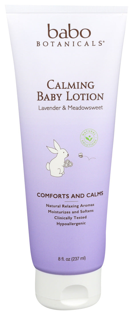 Babo Botanicals, Calming Baby Lotion Lavender Meadowsweet, 1 Each, 8 Oz