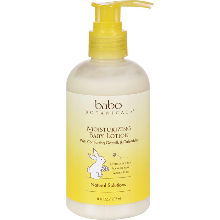 Babo Botanicals Oatmilk Calendula Moisturizing Baby Lotion - 8 Fl Oz - Vita-Shoppe.com