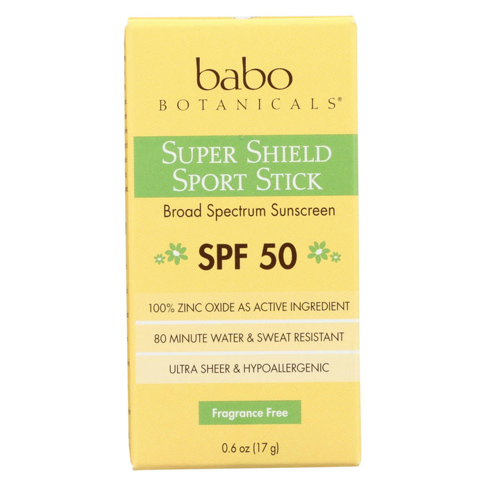 Babo Botanicals Sunscreen - Fragrance Free - Case Of 1 - .6 Fl Oz. - Vita-Shoppe.com