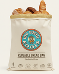 Beeswax Lined Fold Down Reusable Bread Bag