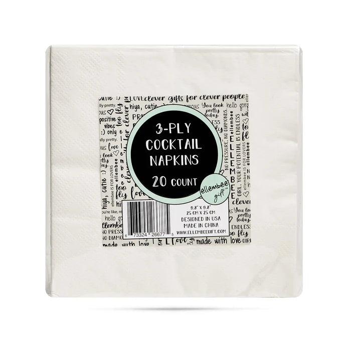 Box Tops Pack of 20 Cocktail Napkins