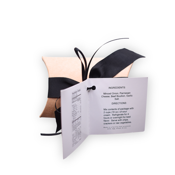 Cheesy Onion - 1 oz Kraft Pillow Box