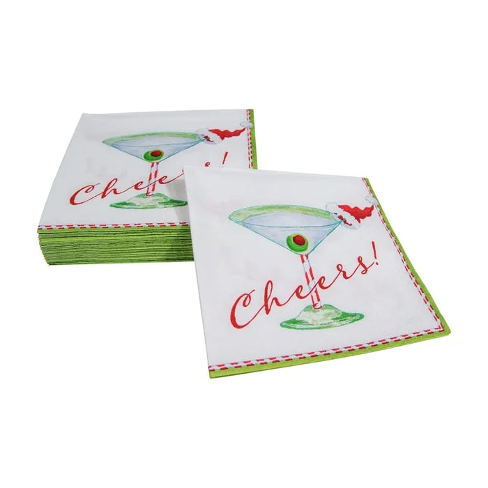 Christmas Cocktail Cheers Cocktail Napkins