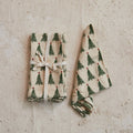 Cotton Printed Napkins with Christmas Tree
