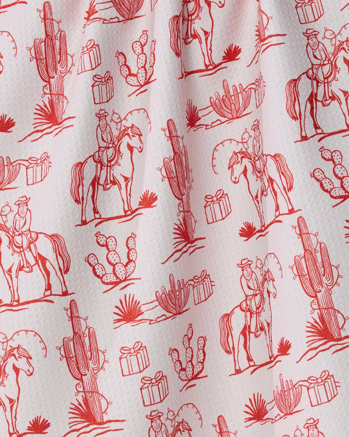 Cowboy Claus Tea Towel - Holiday 2026