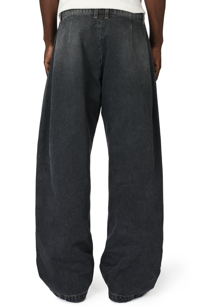 Denim Bermuda Jeans in Stone