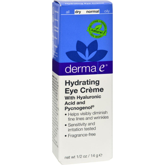 Derma E Eye Creme Hyaluronic And Pycnogenol - 0.5 Oz - Vita-Shoppe.com