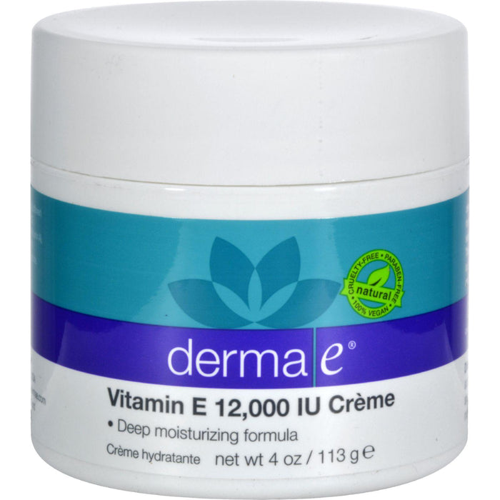 Derma E Vitamin E Creme - 12000 Iu - 4 Oz - Vita-Shoppe.com