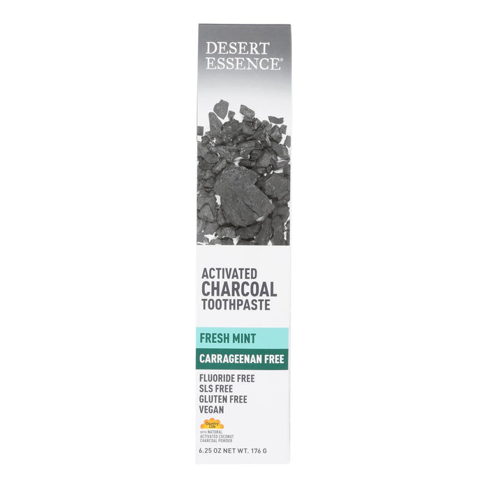 Desert Essence - Tthpst Actvtd Chrcoal Cf - 6.25 Oz - Vita-Shoppe.com