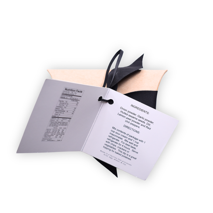 Dill Dip - .5 oz Kraft Pillow Box