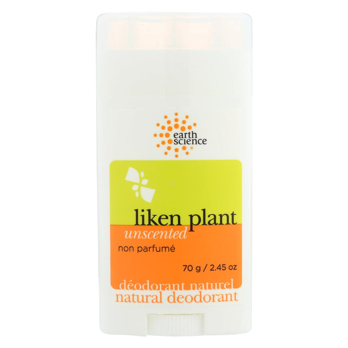 Earth Science Liken Plant Natural Deodorant Unscented - 2.5 Oz - Vita-Shoppe.com