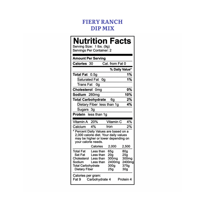 Fiery Ranch - .75 oz Kraft Pillow Box
