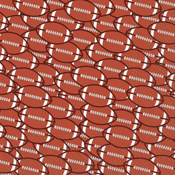 Football red/brown Cocktail Napkins