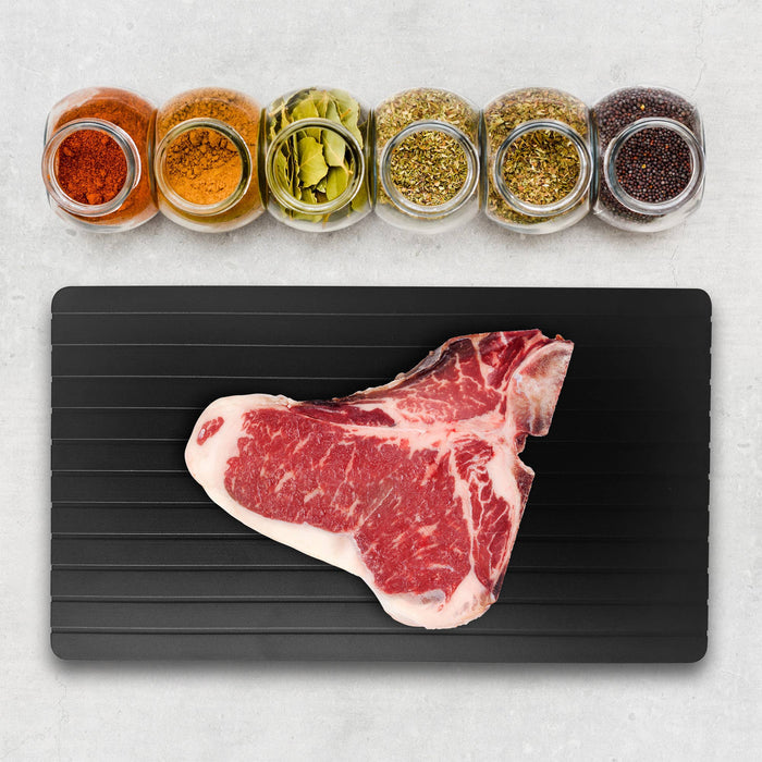 Fox Run Brands - Outset Meat Defrosting Tray, Aluminum Rapid Thawing Tray
