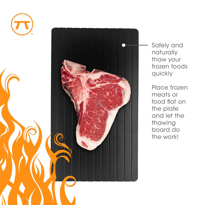 Fox Run Brands - Outset Meat Defrosting Tray, Aluminum Rapid Thawing Tray