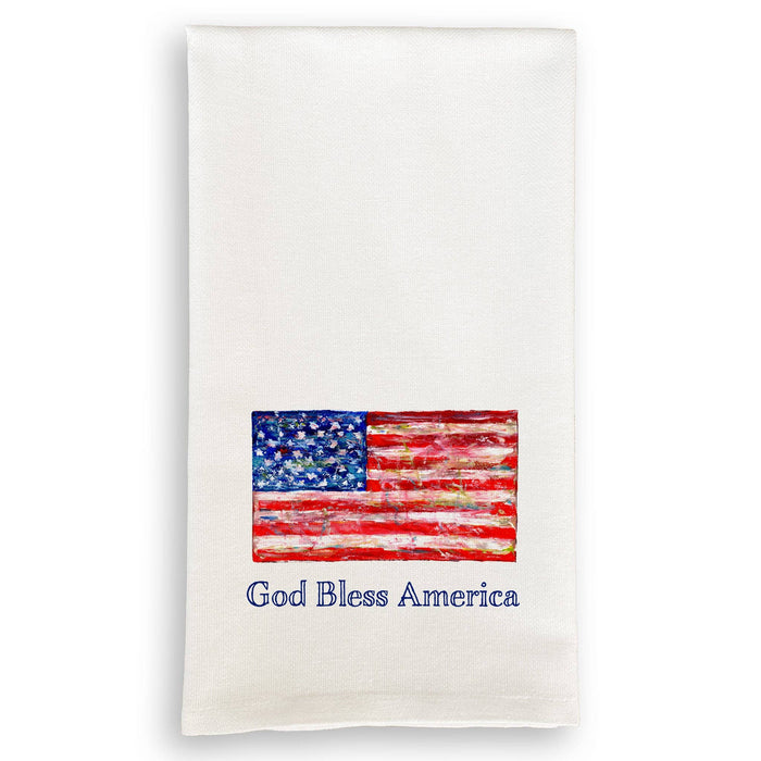French Graffiti - Flag with God Bless America