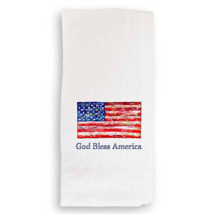 French Graffiti - Flag with God Bless America