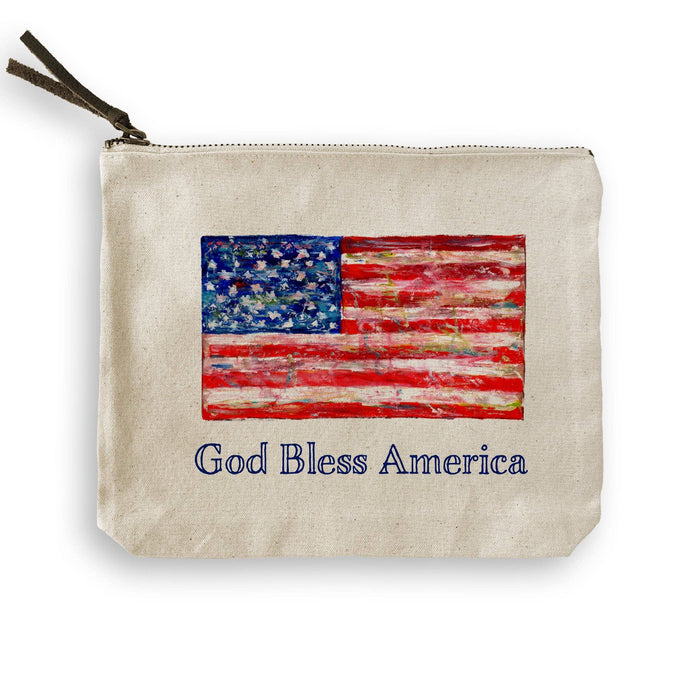 French Graffiti - Flag with God Bless America