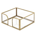 Gold Edge Glass Cocktail Caddy