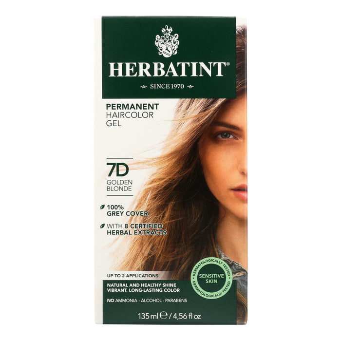 Herbatint Permanent Herbal Haircolour Gel 7d Golden Blonde - 135 Ml - Vita-Shoppe.com