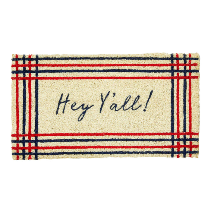 Hey Yall Coir Mat Multi Summer