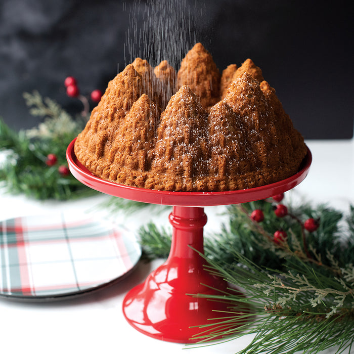 Holiday Silver Pine Forest Bundt Pan