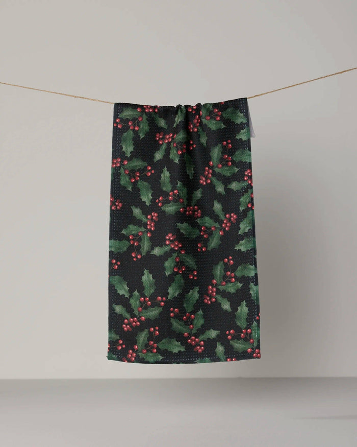 Holly Night Mini Towel - Holiday 2026
