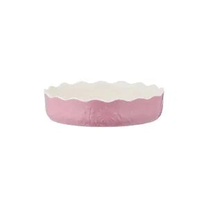 In The Meadow Pie Pink Dish 9"