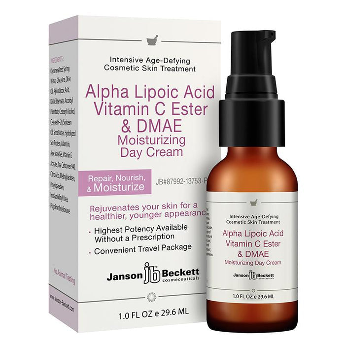 Janson Beckett Alpha Lipoic, Vitamin C Ester, DMAE Day Cream 1 OZ - Vita-Shoppe.com