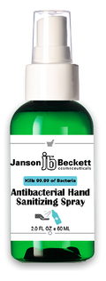 Janson Beckett Disinfecting Hand Sanitizing Spray, 2 OZ 60 ML - Vita-Shoppe.com