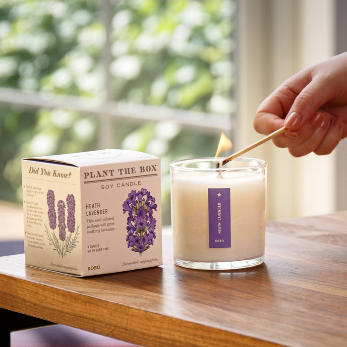 KOBO - Heath Lavender - Plant the Box Candle - 9oz.