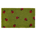 Ladybug Coir Mat Green Multi Summer