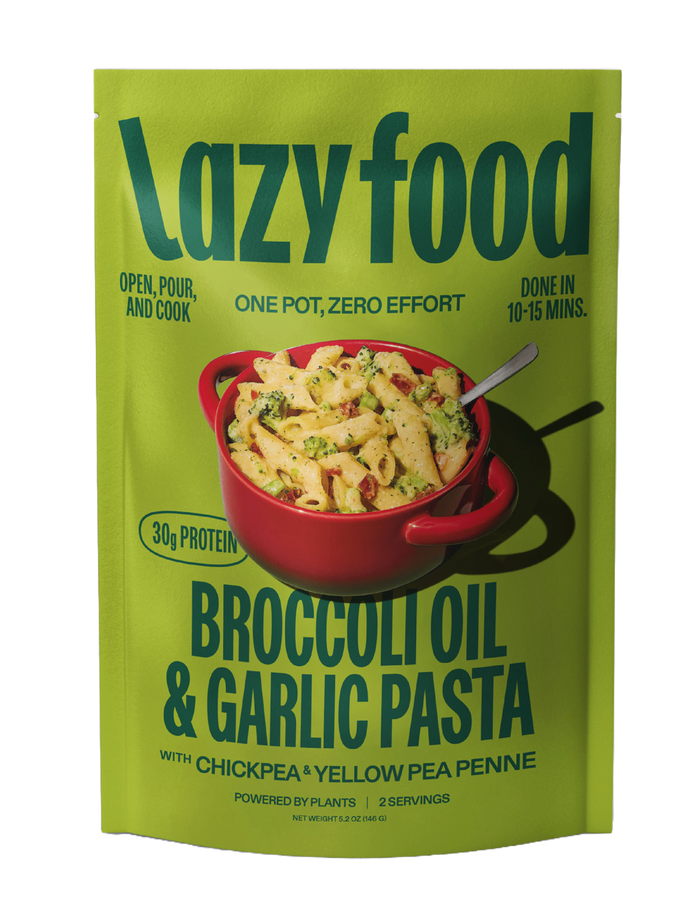 Lazy Food Co -  30g Protein Pasta Dinner | Broccoli, garlic & oil