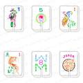 Let's Play Mahjong Acrylic Drink Clips