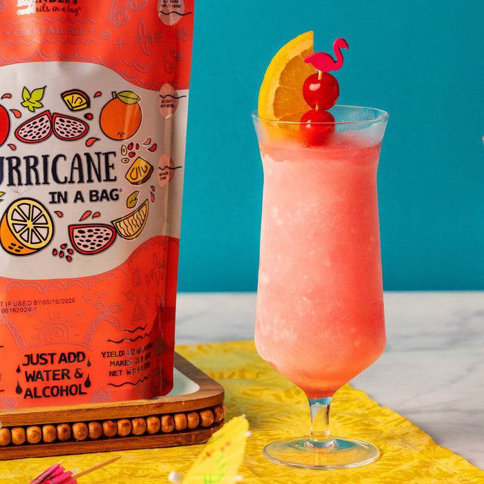 Lieutenant Blender's Cocktail Mixes - Hurricane in a Bag® Cocktail / Mocktail Slushie Mixer