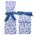 Lucy Grymes Designs - Blue Chinoiserie Wine + Gift Bag Kit | Set of 6