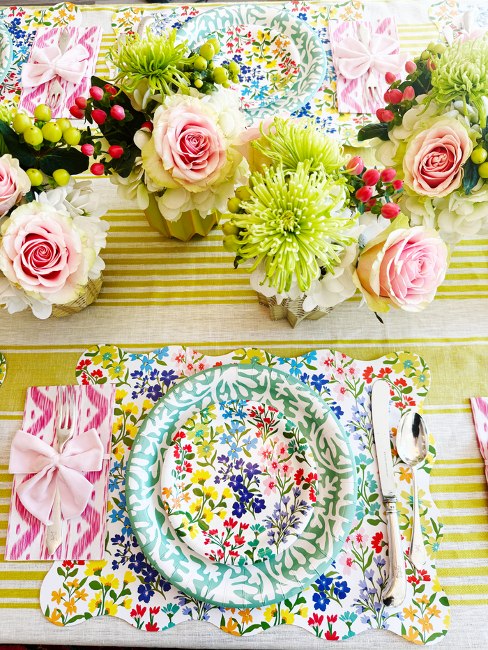 Lucy Grymes Designs - Full Bloom Heavy-duty Paper Plates (7" and 10") | Set of 8