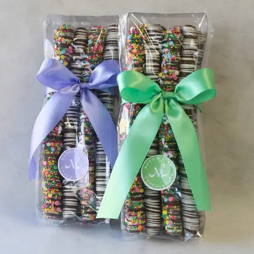 Maggie Lyon Chocolatiers - 8pc Easter Milk Chocolate Covered Pretzel Rods
