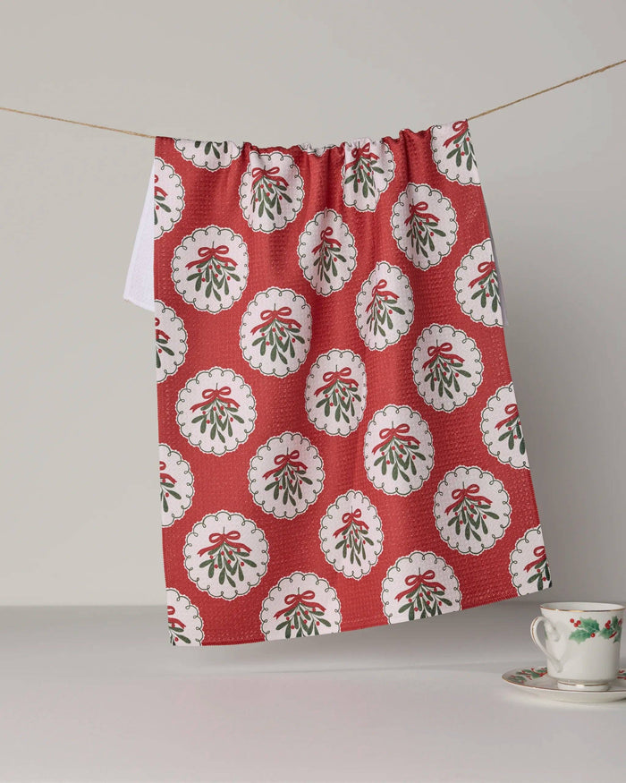 Merry Mistletoe Tea Towel - Holiday 2026
