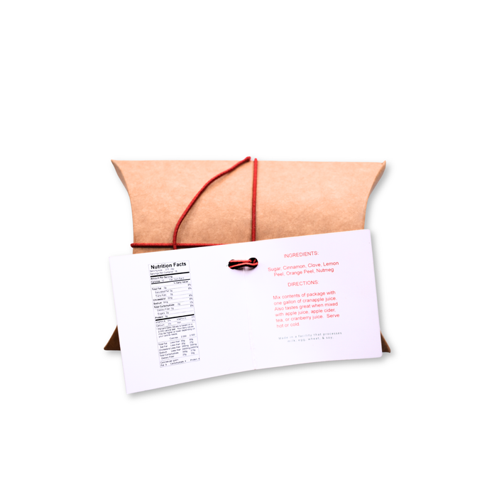 Mulling Spice Blend - 1 Gallon - 6 oz Kraft Pillow Box