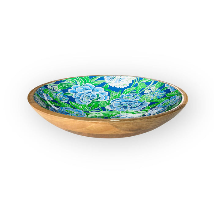 My Casita - Blue & Green Floral Bowl (S-8", M-10" or L-14" 2-Pack)5-03