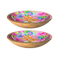My Casita - Bright Floral Shallow Bowl (10" in Pack of 2) 5-12-B